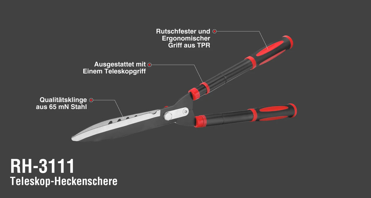 Ronix Teleskop-Heckenschere 77 cm