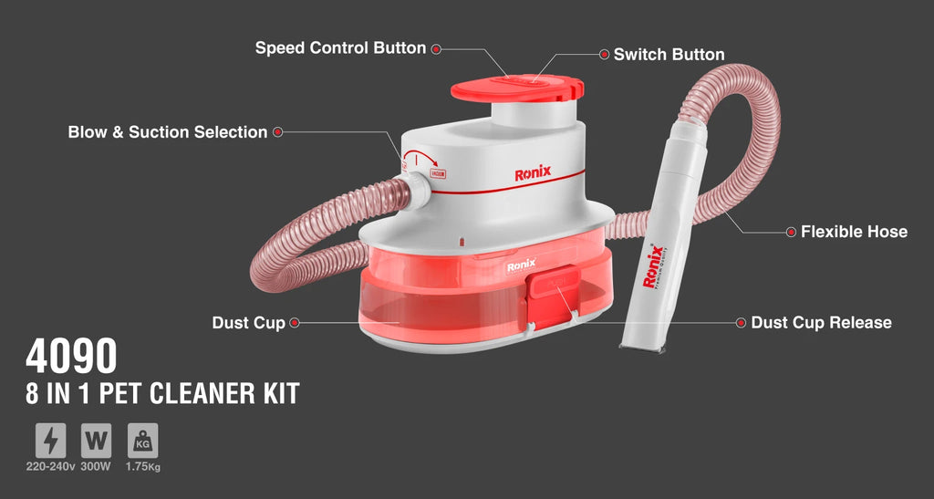 Ronix 8-in-1 Haustierpflege-Set