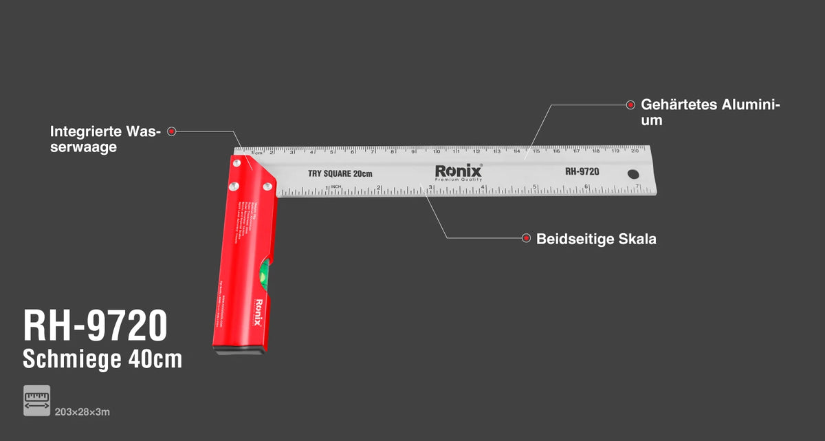 Ronix Schreinerwinkel 20cm