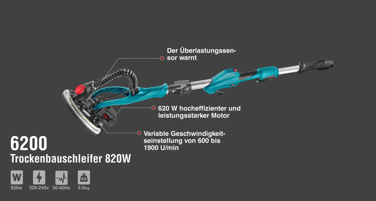 Ronix Trockenbauschleifer 820 W