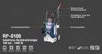 Ronix Induktions-Hochdruckreiniger 100 bar - 1400 W