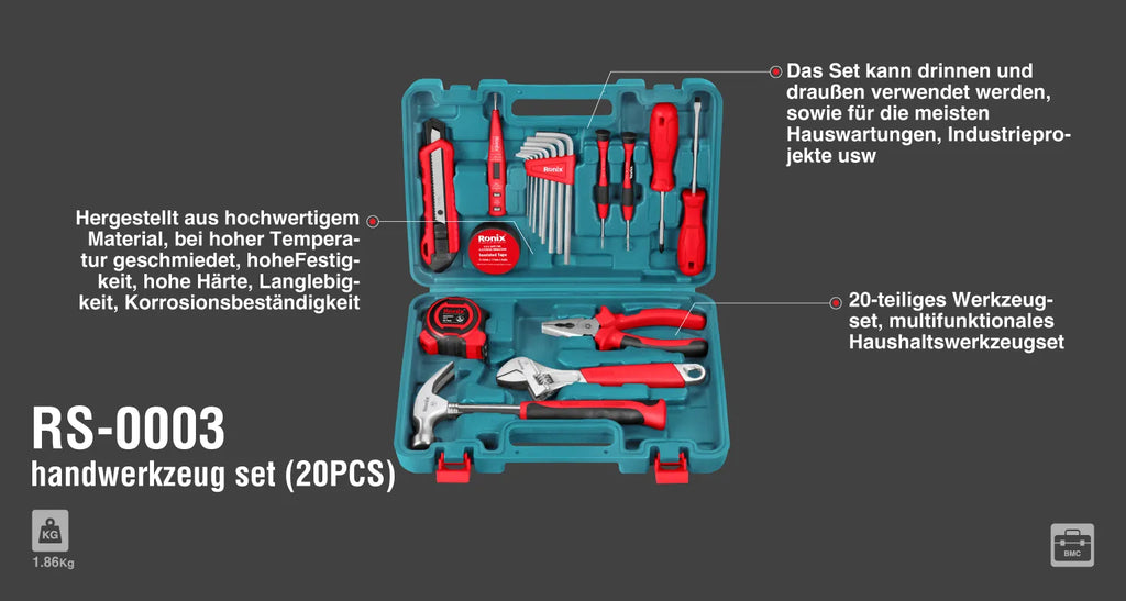 Ronix Werkzeug-Sortiment (20-teilig)
