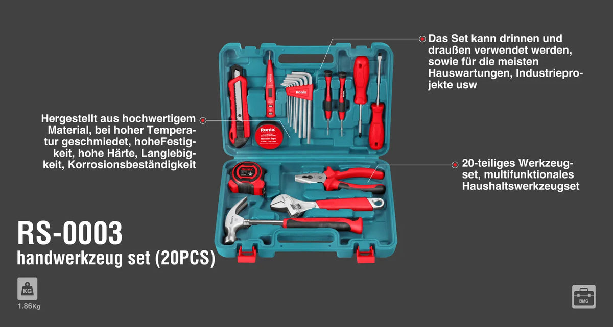 Ronix Werkzeug-Sortiment (20-teilig)