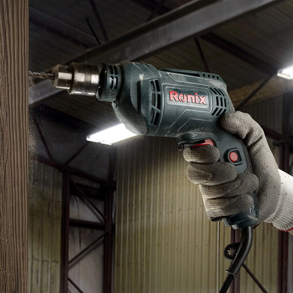 Ronix Elektro-Bohrmaschine 480 W - 10 mm Schaft - Schlüsselbetrieb