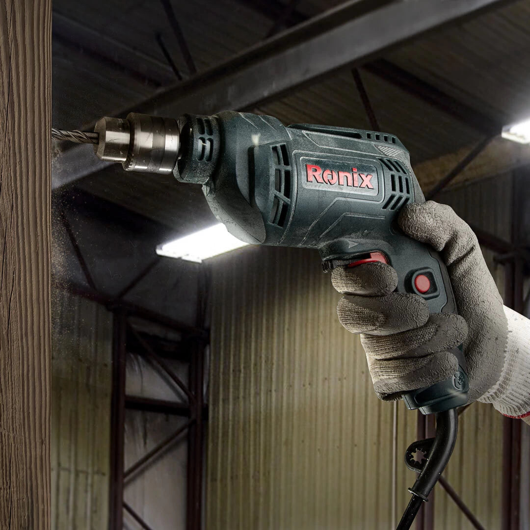 Ronix Elektro-Bohrmaschine 480 W - 10 mm Schaft - Schlüsselbetrieb