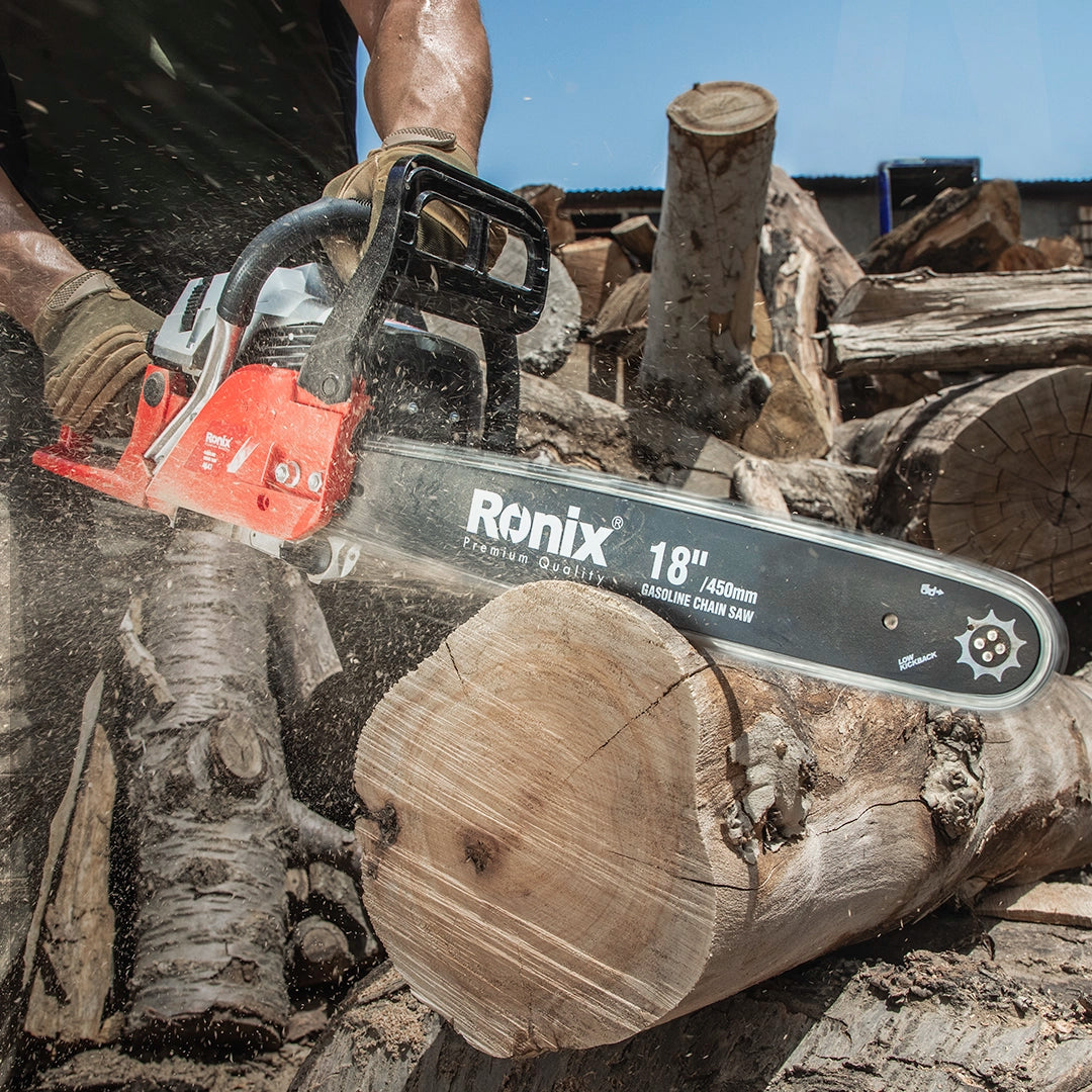 Ronix Benzin-Motorsäge 1900 W - 45 cm Schwertlänge