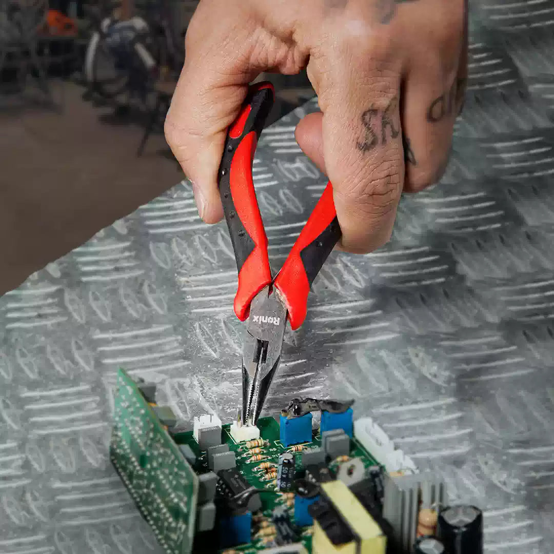 Ronix Mini-Kombizange 4,5 Zoll TPR-Griff