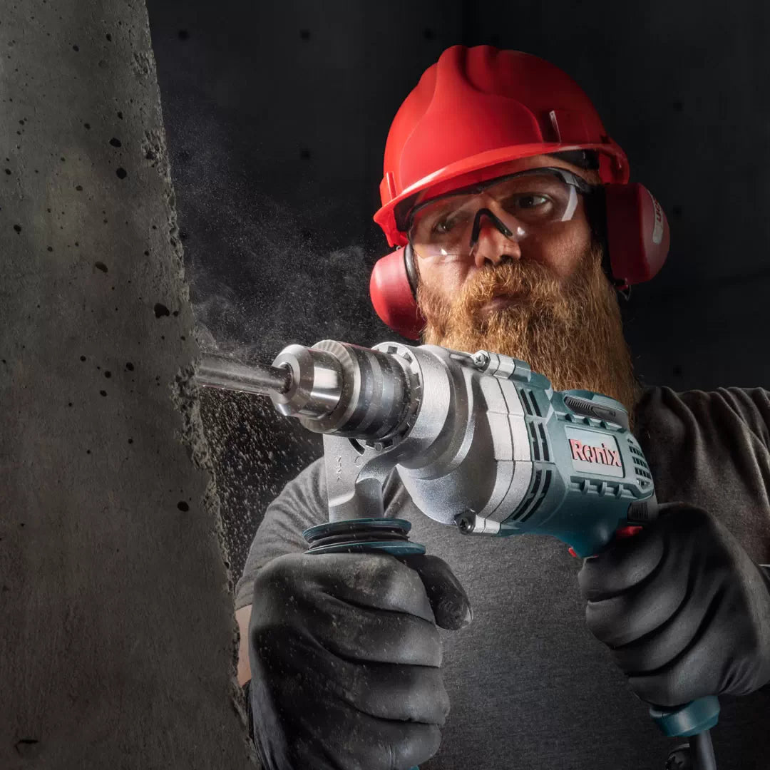 Ronix Elektrische Schlagbohrmaschine – 13 mm – Zahnkranzbohrfutter