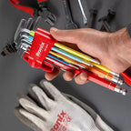Ronix Mehrfarbiges Sechskantschlüssel-Set mit langem Arm (9-teilig)