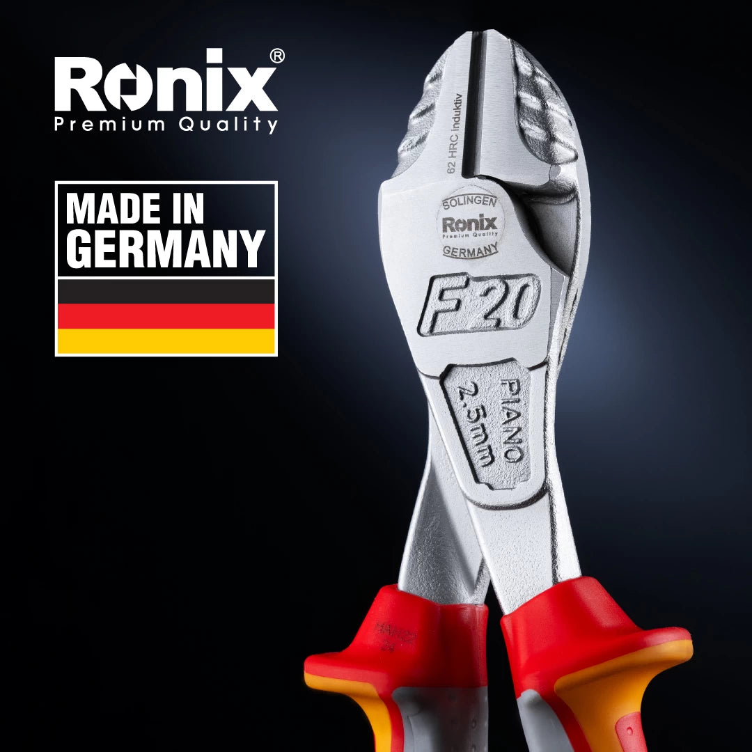 Ronix VDE-Hochleistungs-Diagonalzange 8 Zoll