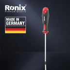 Ronix 3 teiliges Schraubendreher Set mit TPR Griff