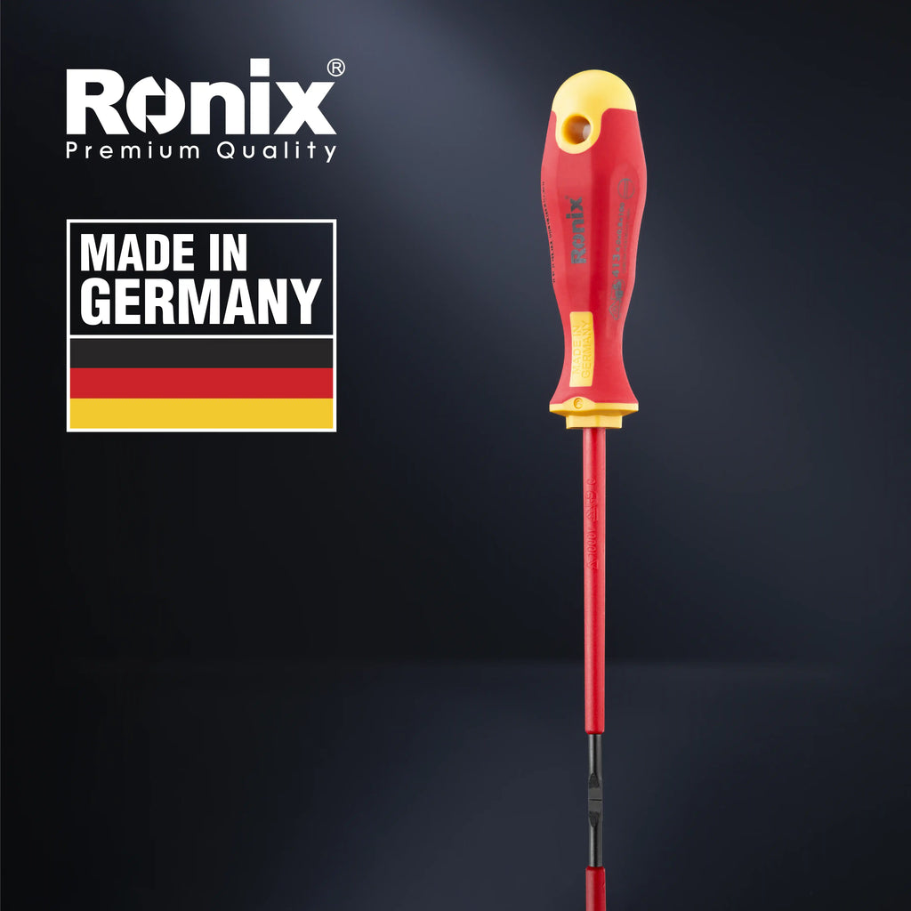 Ronix RH 1964 VDE Schlitzschraubendreher 4 100 Deutsch