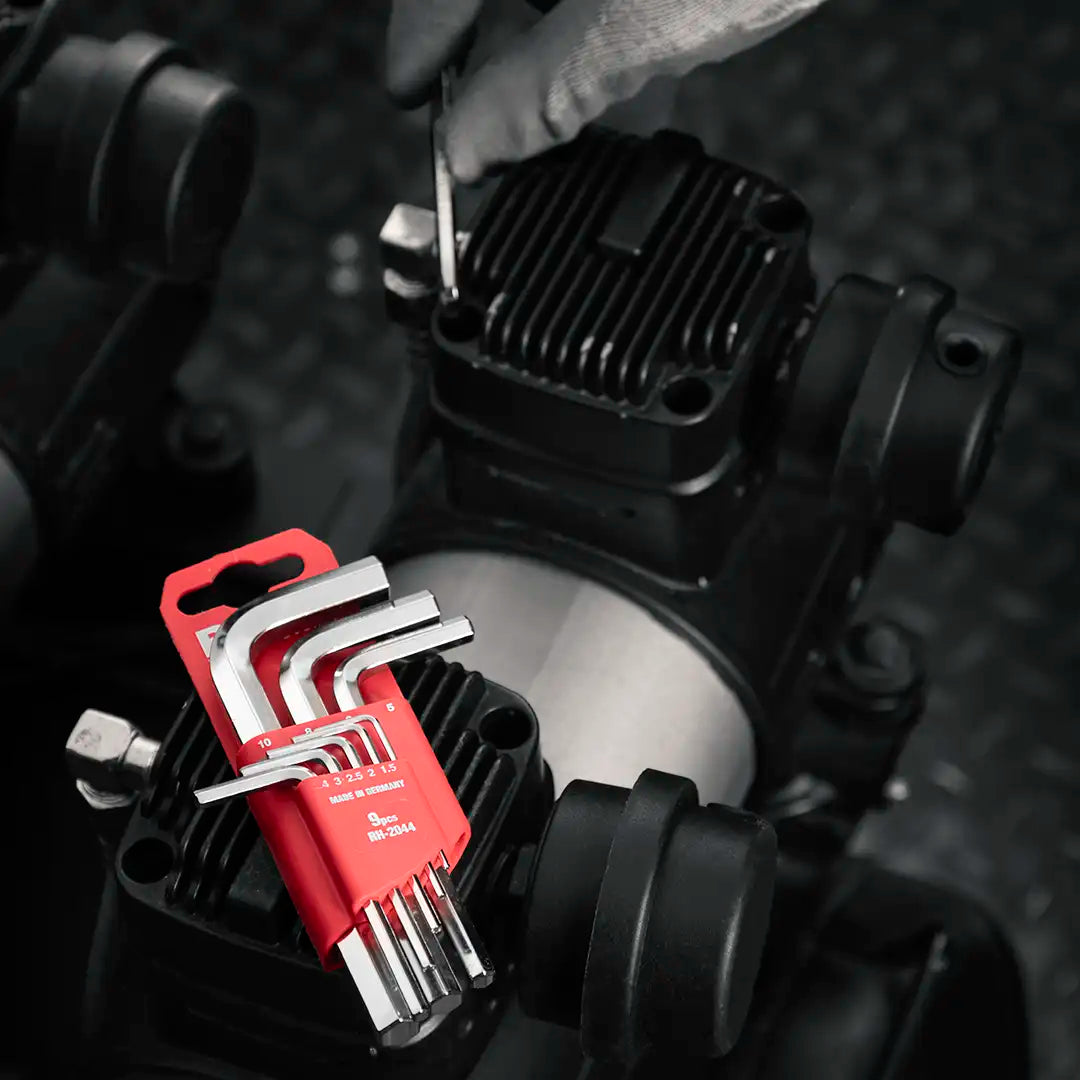 Ronix 9 teiliges Inbus Schl ssel Set mit kurzem Arm