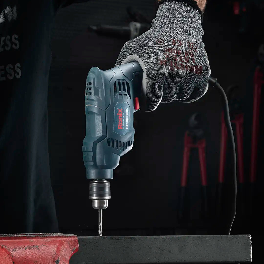 Ronix Elektro-Bohrmaschine 400 W - 6,5 mm - Schlüsselbohrfutter