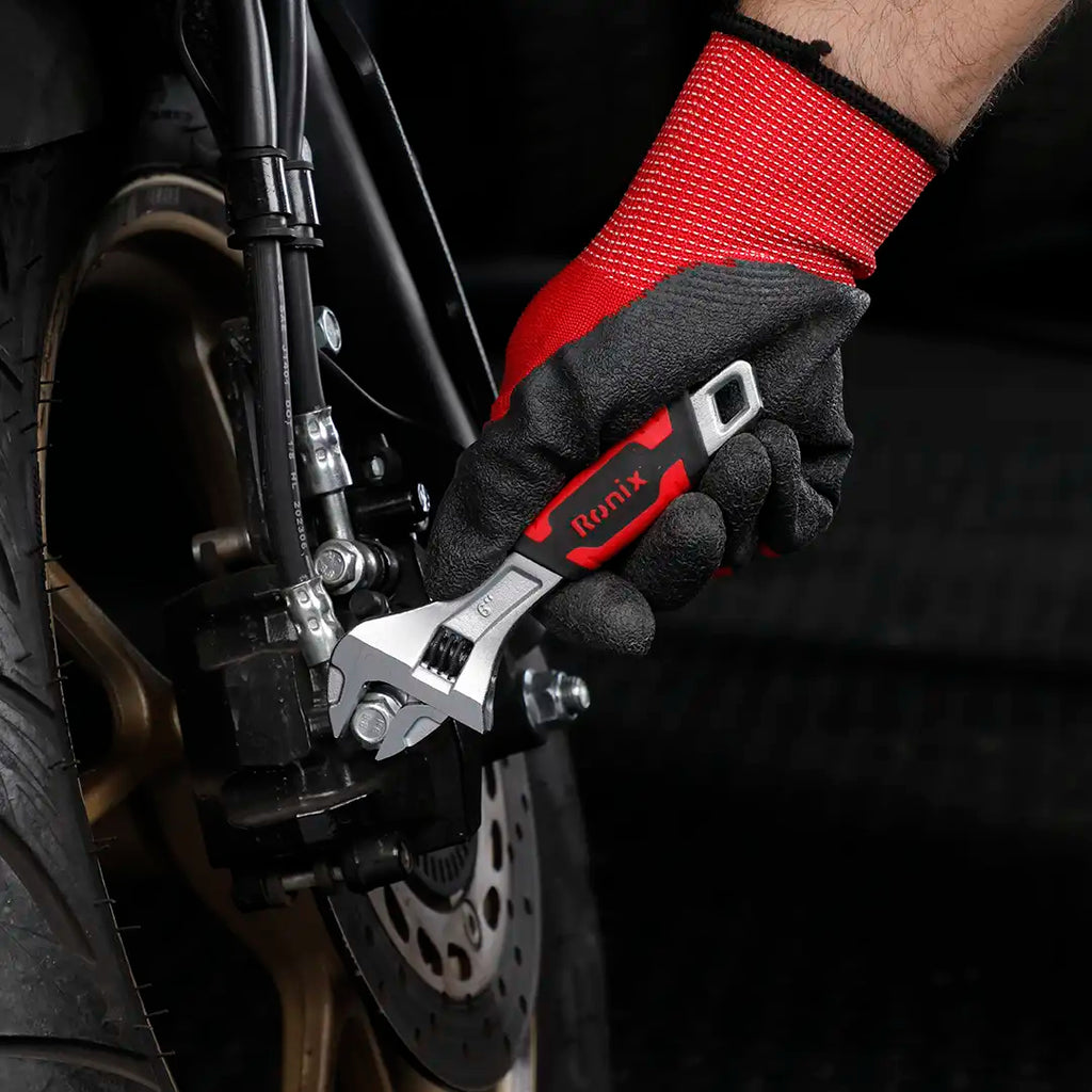 Ronix Verstellbarer Schraubenschlüssel mit TPR-Griff 6 Zoll