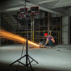 Ronix Doppel-LED-Arbeitsleuchte mit Stativ, 50 W