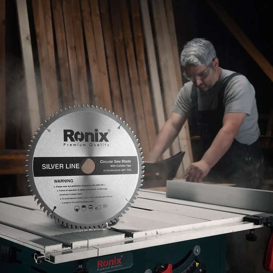 Ronix Kreissägeblatt - 230 x 64 Zähne - MDF - Silverline Serie
