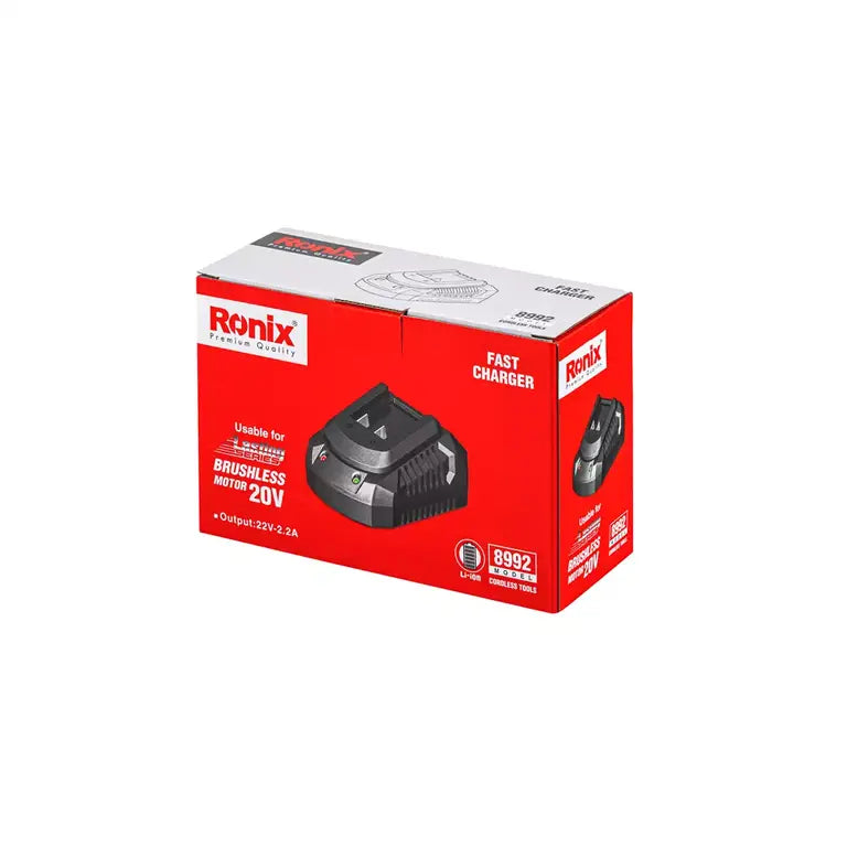 Ronix 20 V Ladegerät für bürstenlose Akkus - 2,2 A