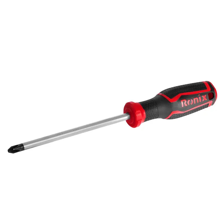 Ronix Kreuzschlitzschraubendreher mit PP TPR Griff 8*150 mm(2-Farbig)