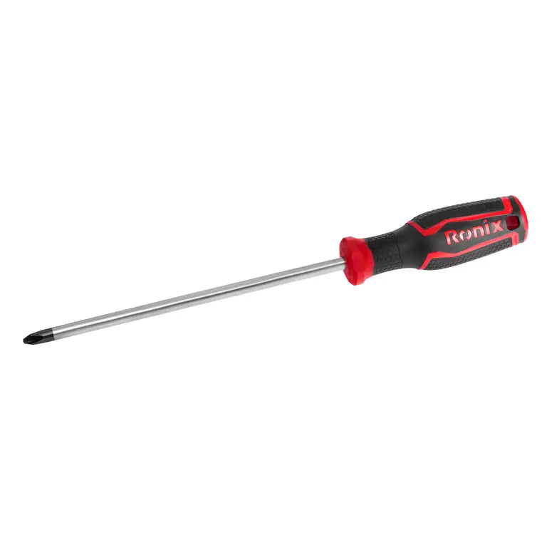 Ronix Kreuzschlitzschraubendreher mit PP+TPR-Griff 8 * 200 mm (2-farbig)