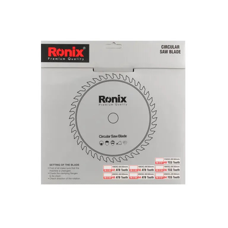 Ronix Kreissägeblatt 200x64T
