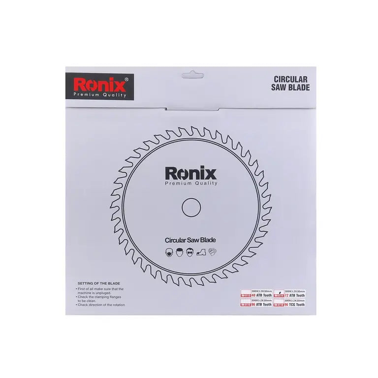 Ronix Kreissägeblatt 300x72T