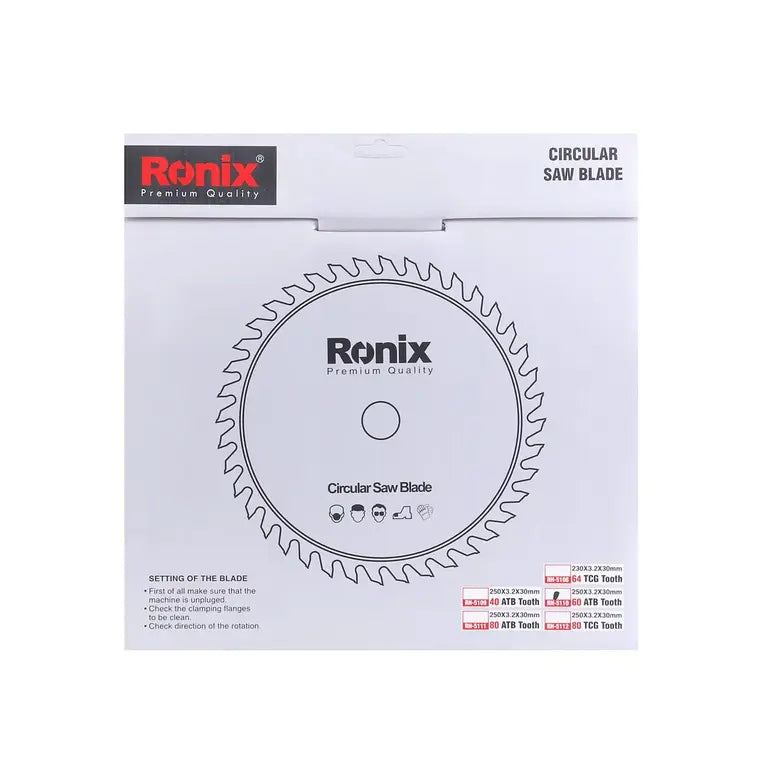 Ronix Kreissägeblatt 250x60T