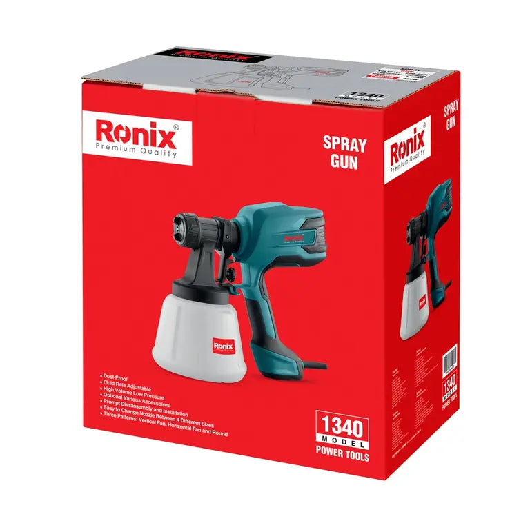 Ronix Elektrische HVLP-Farbspritzpistole, 450 W