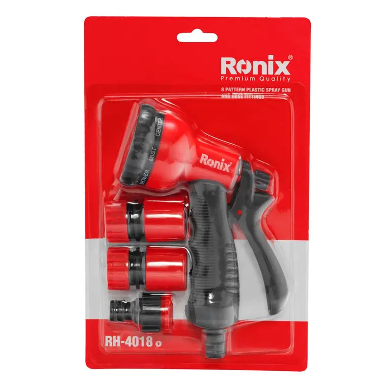 Ronix Kunststoff-Sprühpistole mit Schlauchanschlüssen