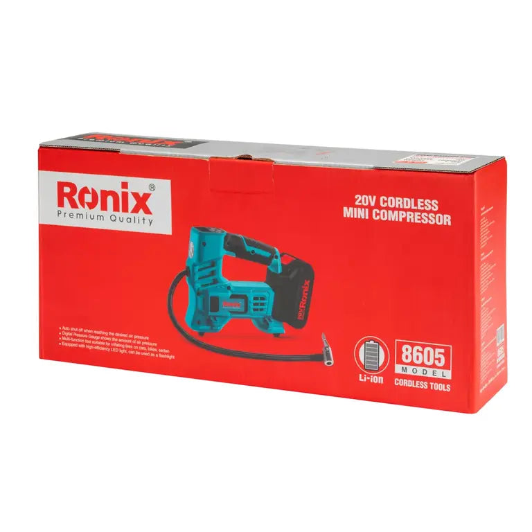 Ronix 20V Akku-Mini-Kompressor 10,35 bar