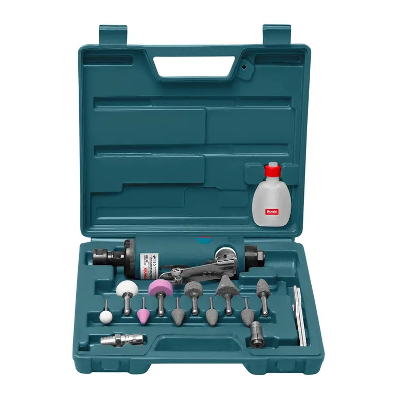 Ronix Druckluft-Stabschleifer-Set 16-teilig