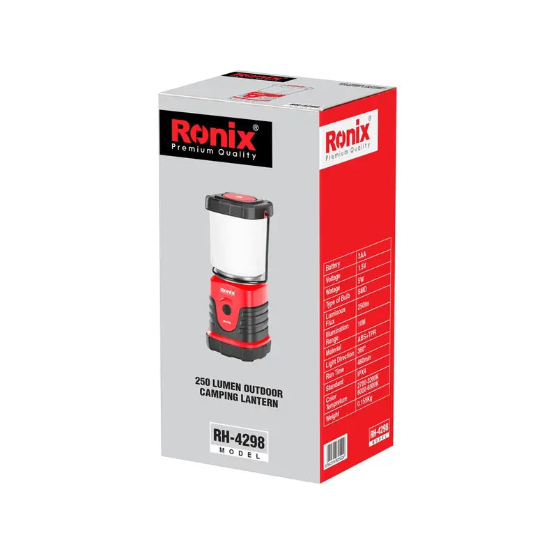 Ronix Campinglaterne für den Außenbereich 250 lm