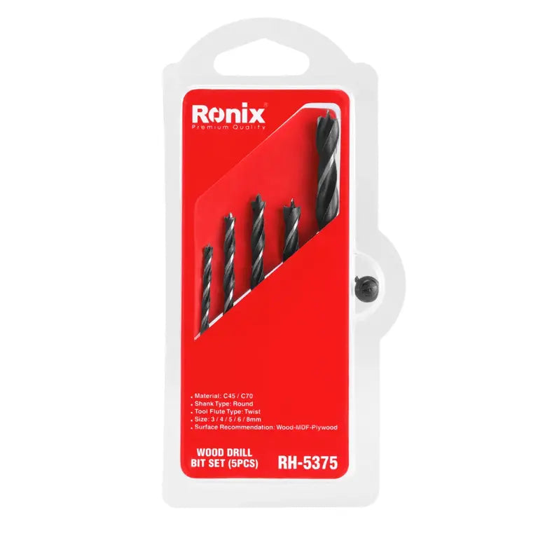 Ronix Holzbohrer-Set (5-teilig)