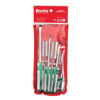 Ronix Farbiger Schlitz-Schraubendrehersatz (7-teilig)