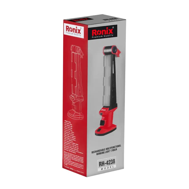 Ronix Wiederaufladbare multifunktionale Arbeitsleuchte 1700 lm