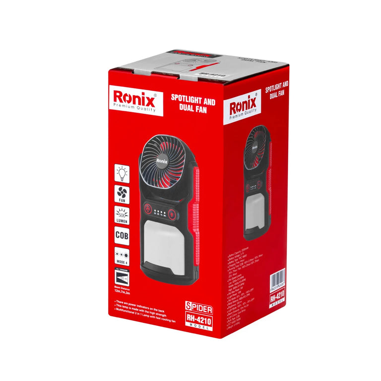 Ronix Spotlight mit Doppelventilator