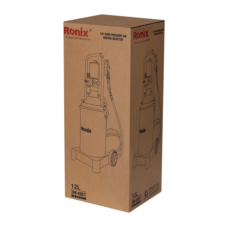 Ronix Hochdruck-Luftfettpresse 12L
