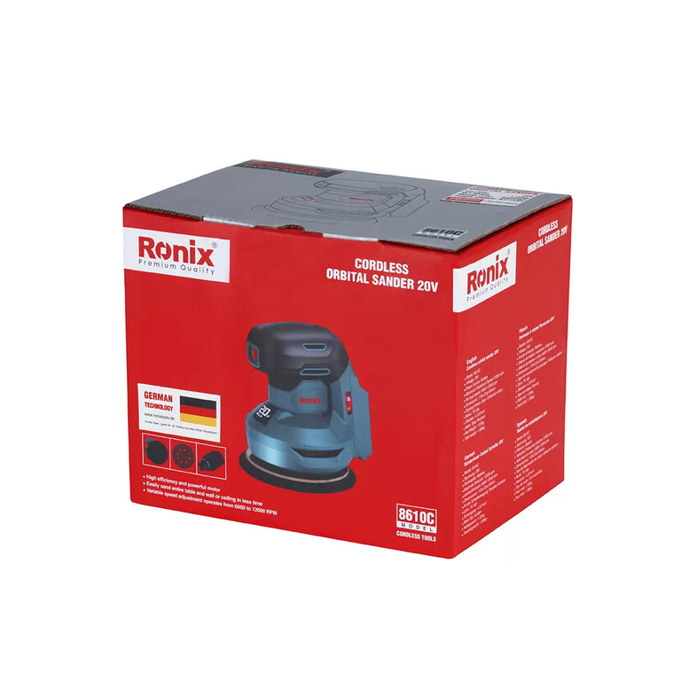Ronix Akku-Exzenterschleifer 125mm