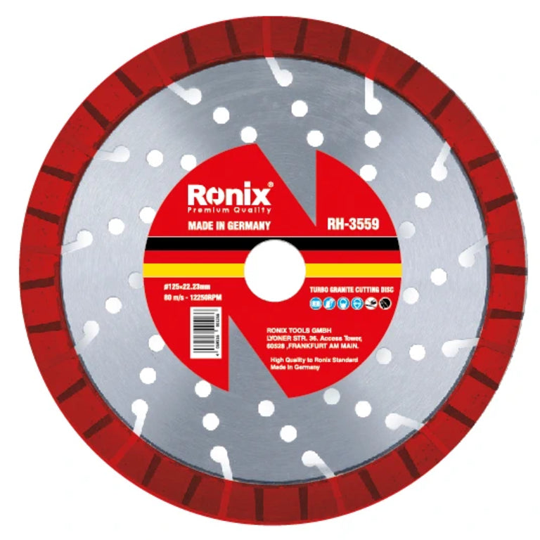 Ronix Turbo-Granit-Trennscheibe 125 mm-Segment 13