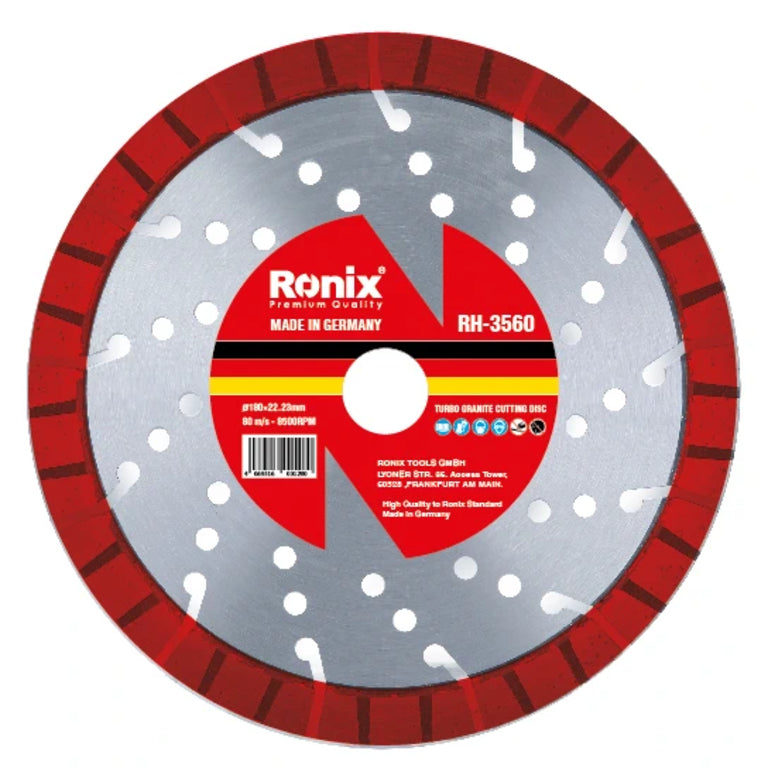 Ronix Turbo-Granit-Trennscheibe 180 mm-Segment 13