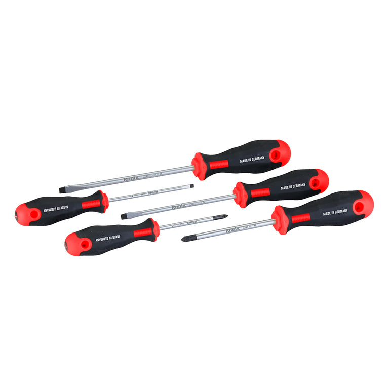 Ronix 5-teiliges Schraubendreher-Set mit TPR-Griff