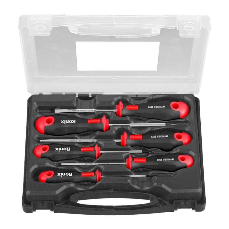 Ronix 6-teiliges Schraubendreher-Set mit TPR-Griff