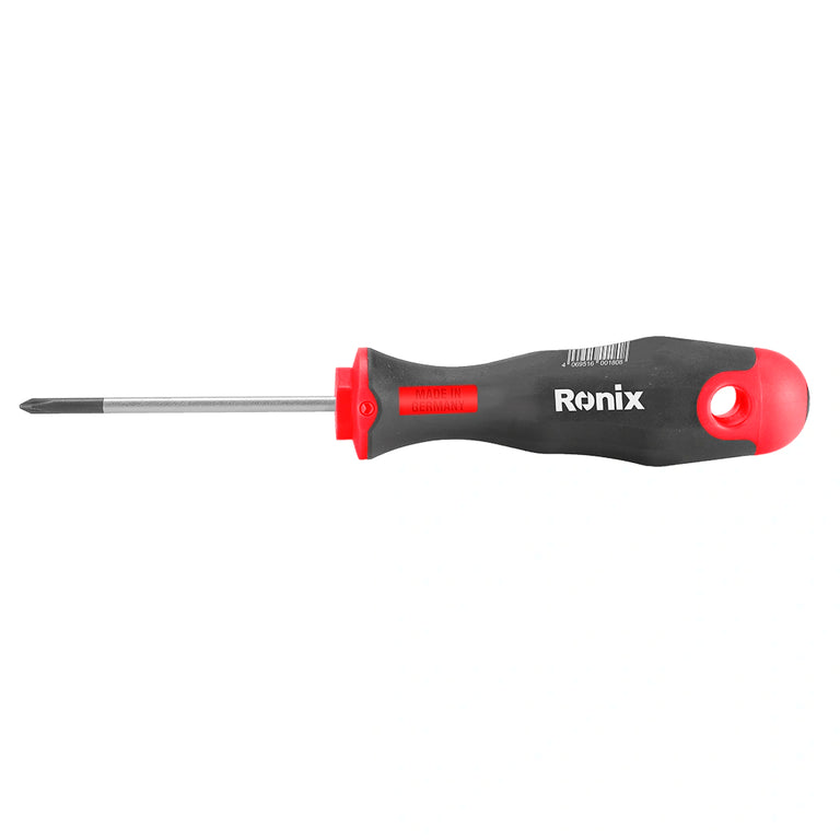 Ronix Kreuzschlitzschraubendreher mit TPR-Griff 8 * 150