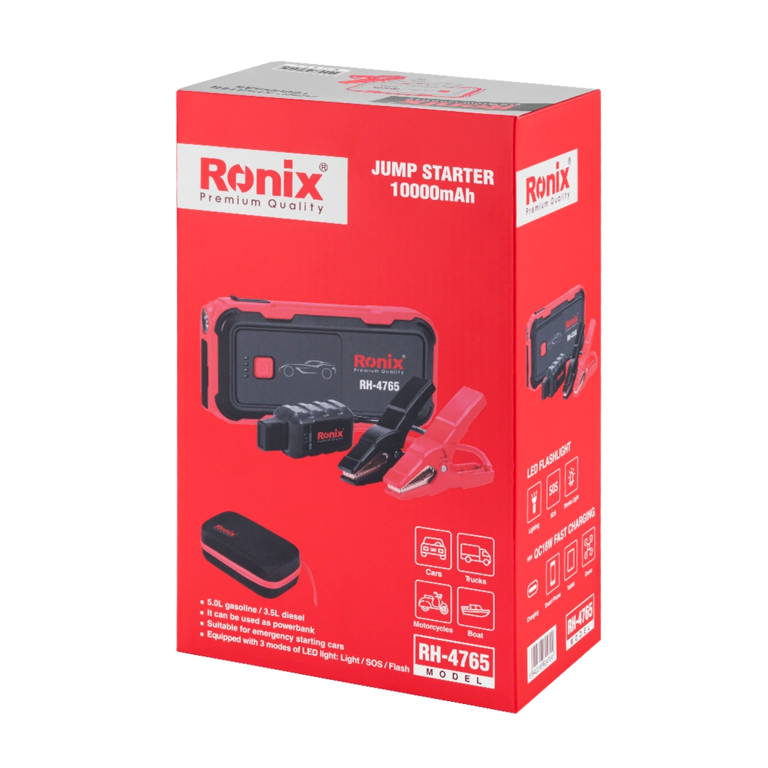 Ronix Starthilfe-Powerbank 10000 mAh