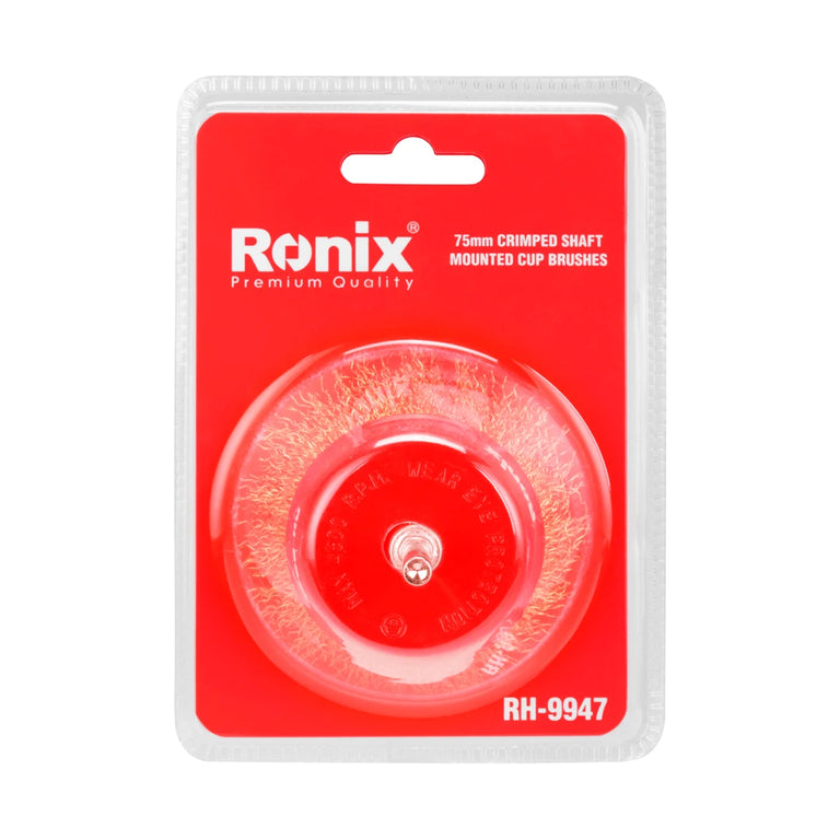 Ronix Gekrimpte Schaft-Topfbürsten 75 mm