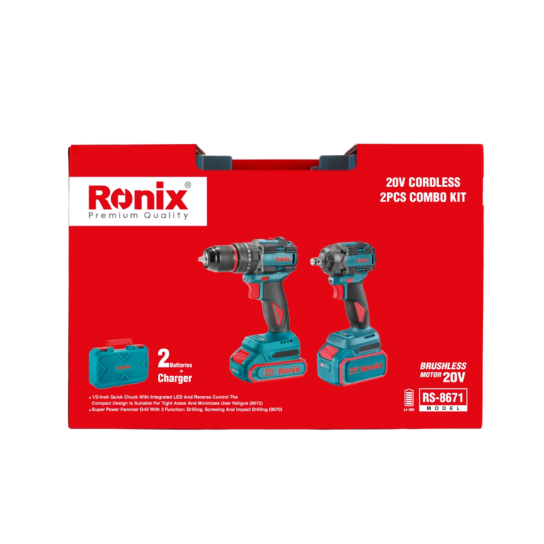 Ronix Akku-Kombi-Set 20 V (2-teilig) (Schlagbohrmaschine und Schlagschrauber)