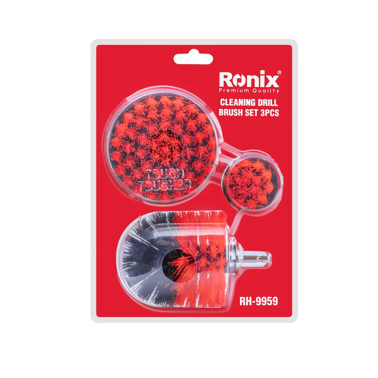 Ronix 3-teiliges Reinigungsbohrbürsten-Set