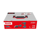 Ronix Akku-Kombi-Set 20 V (2-teilig) (Schlagbohrer und Mini-Winkelschleifer)
