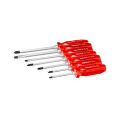 Ronix Schlagschraubendreher-Set (7-teilig) TPR-Griff ph2