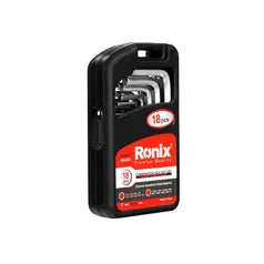 Ronix Kurzer Kombi-Innensechskantschlüsselsatz (18-teilig)